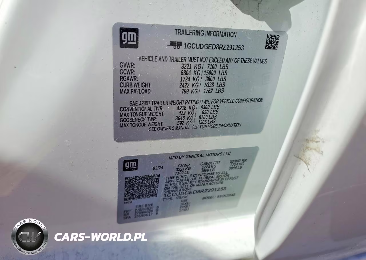 2024 Chevrolet Silverado VIN:1GCUDGED8RZ291253 - 12