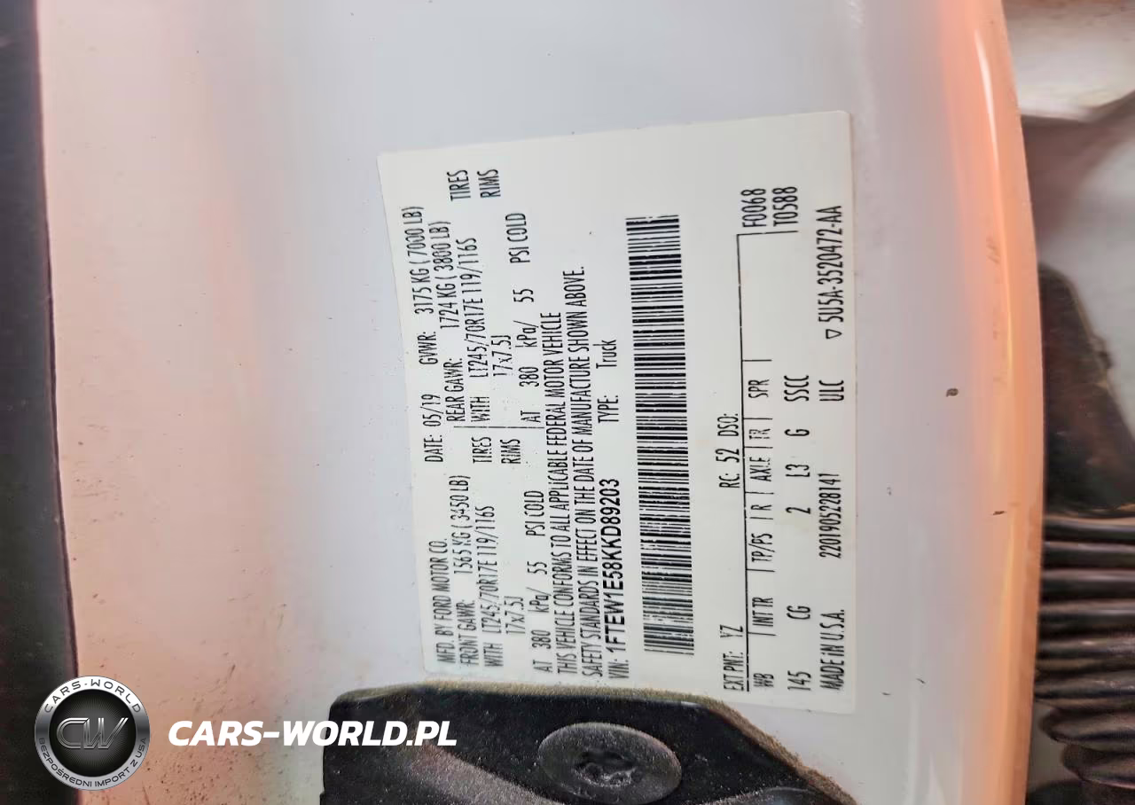 2019 Ford F150 Supercrew VIN:1FTEW1E58KKD89203 - 12