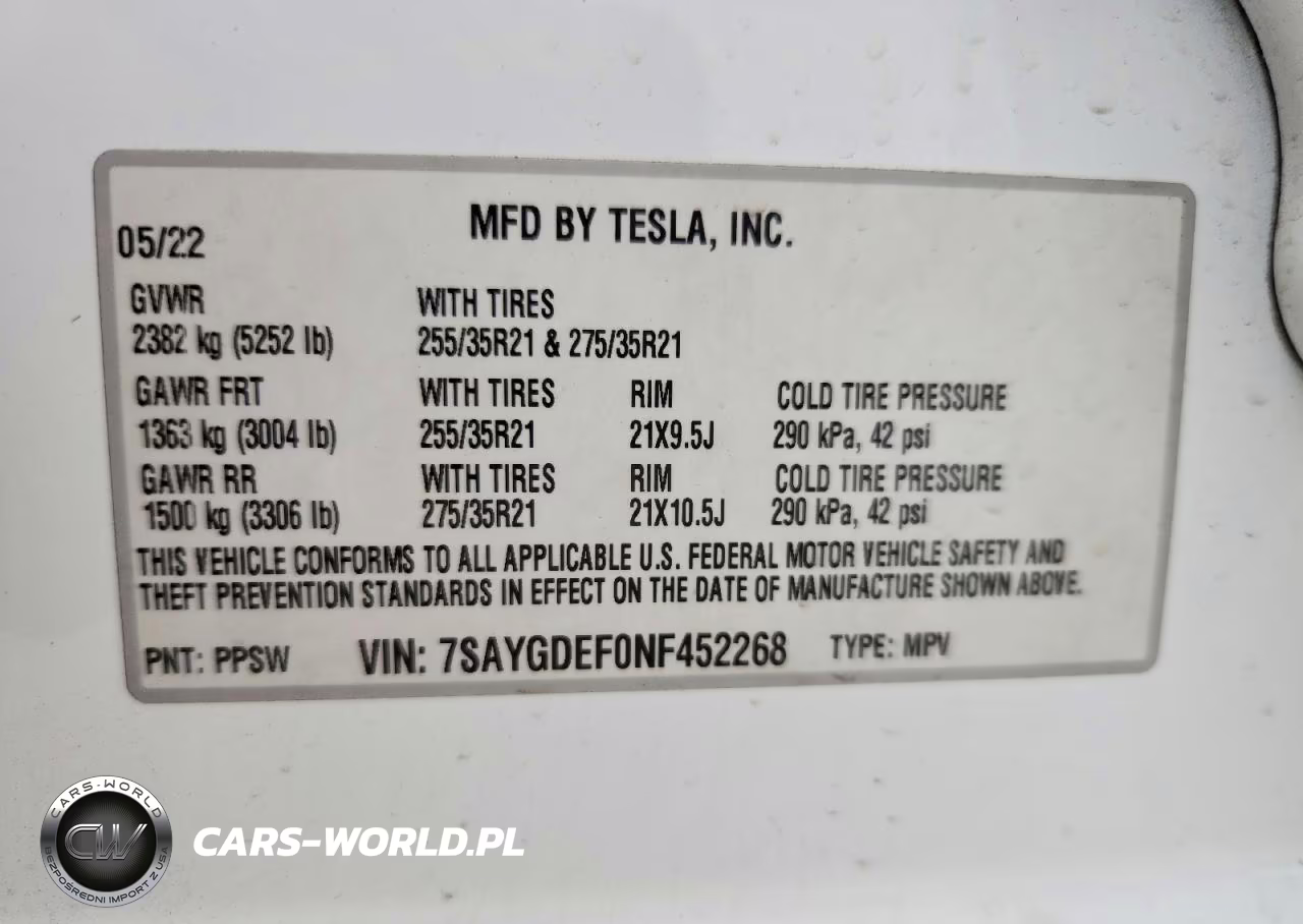 2022 Tesla Model Y VIN:7SAYGDEF0NF452268 - 13