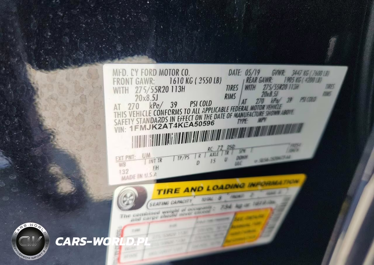 2019 Ford Expedition Max Limited VIN:1FMJK2AT4KEA50596 - 13