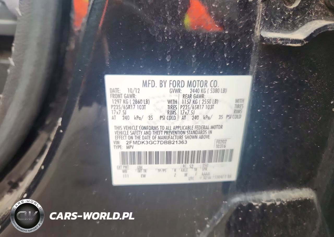 2013 Ford Edge Se VIN:2FMDK3GC7DBB21363 - 13