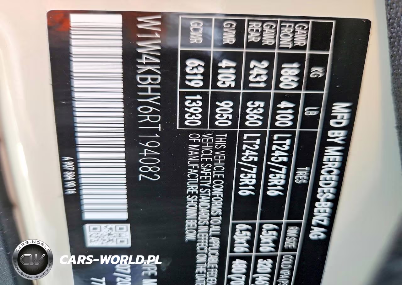 2024 Mercedes-Benz Sprinter 2500 VIN:W1W4KBHY6RT194082 - 13