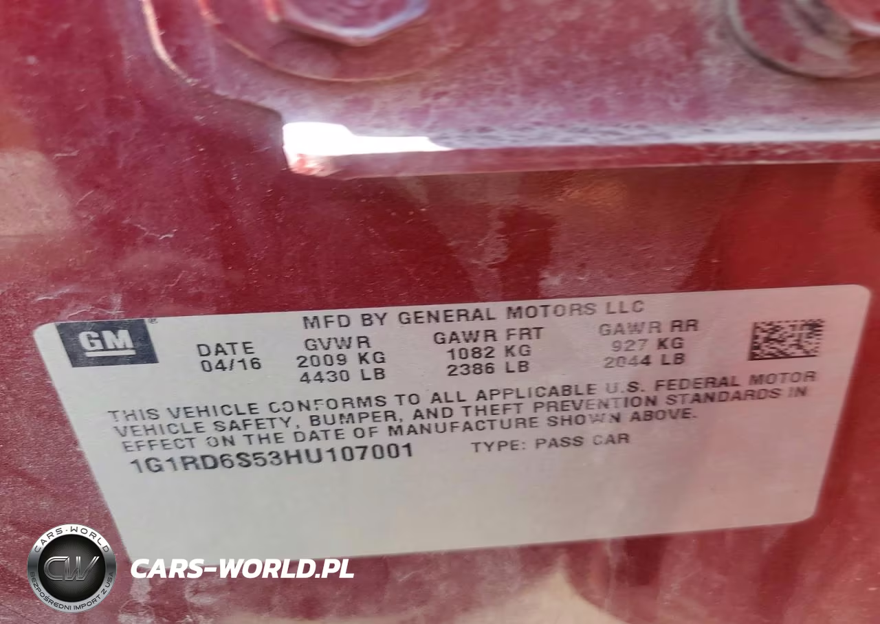 2017 Chevrolet Volt Premier VIN:1G1RD6S53HU107001 - 12