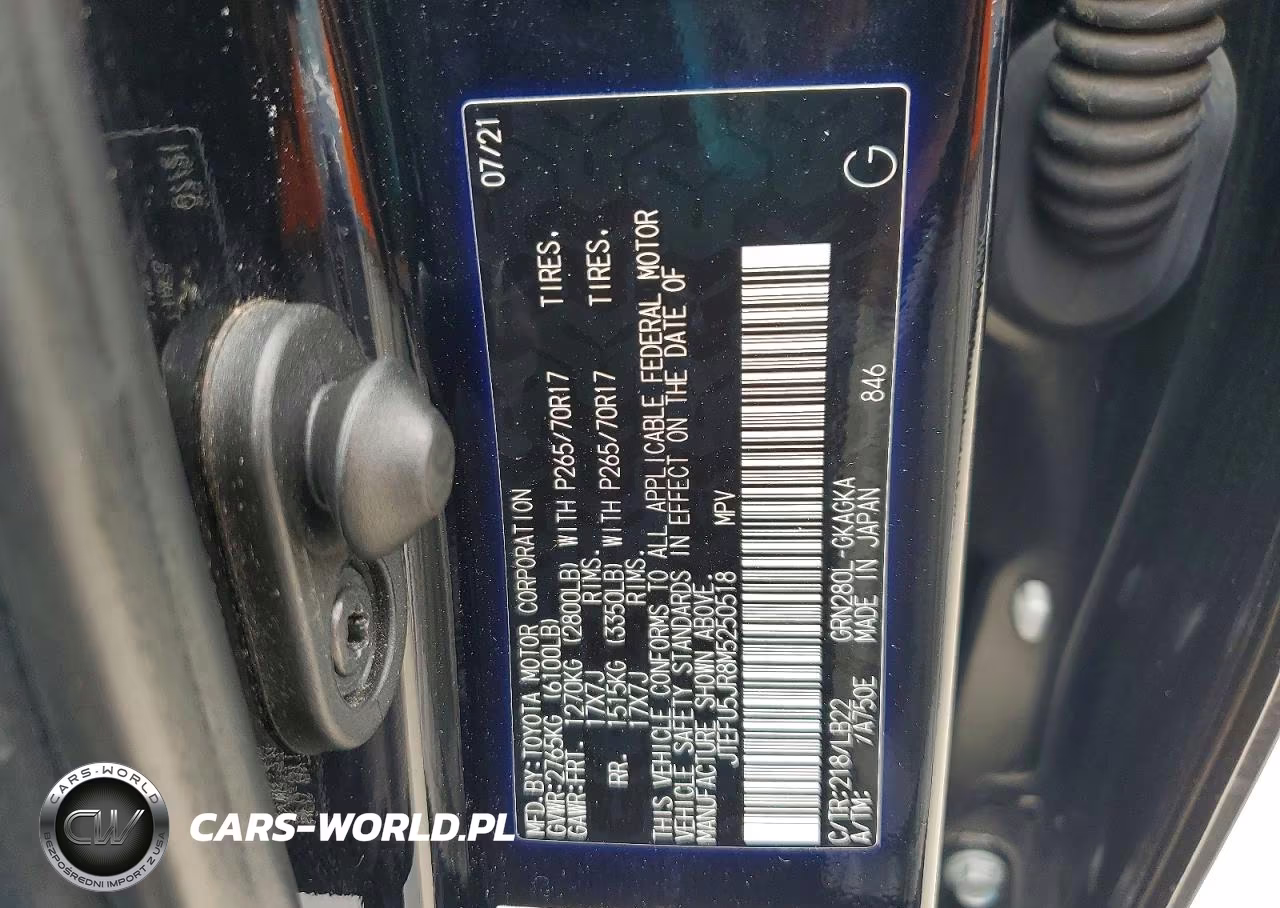 2021 Toyota 4Runner Sr5 Premium VIN:JTEFU5JR8M5250518 - 12