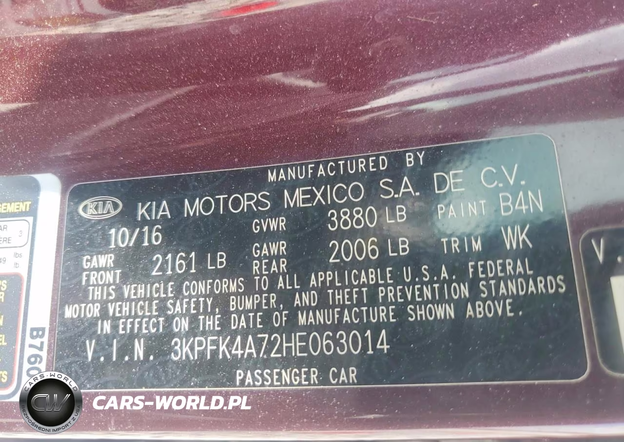 2017 Kia Forte Lx VIN:3KPFK4A72HE063014 - 12