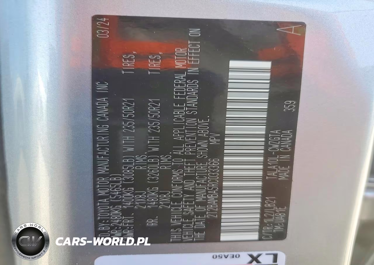 2024 Lexus Rx 350 Premium+ VIN:2T2BAMBA5RC033366 - 14
