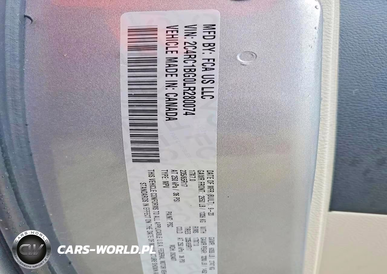 2020 Chrysler Pacifica Touring L VIN:2C4RC1BG0LR280074 - 13