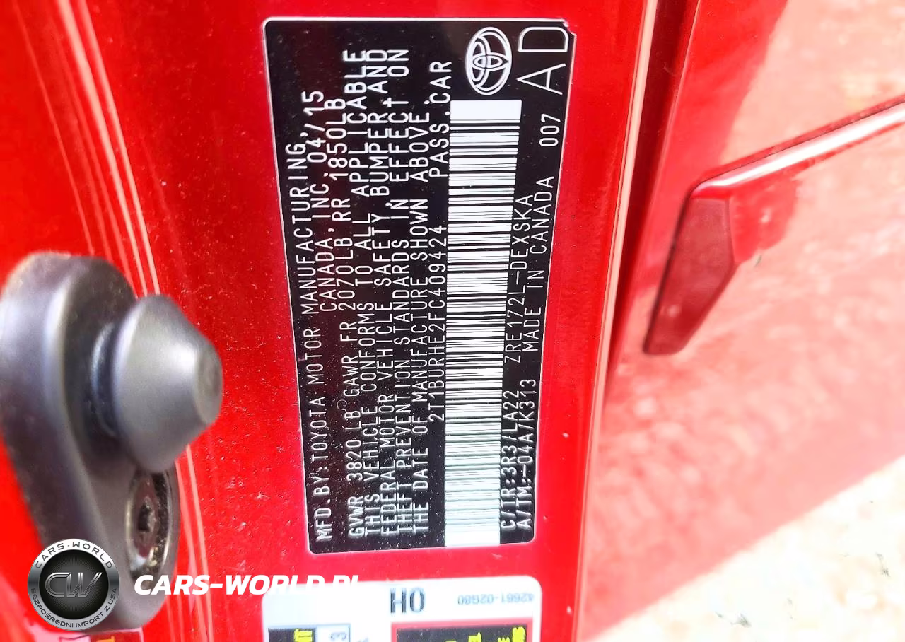 2015 Toyota Corolla S Premium VIN:2T1BURHE2FC409424 - 12
