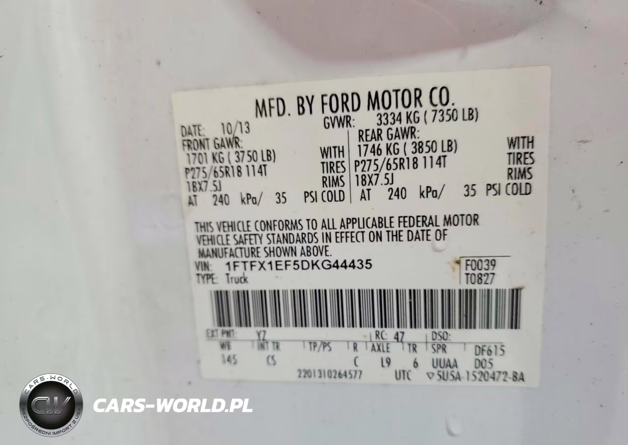 2013 Ford F150 Super Cab VIN:1FTFX1EF5DKG44435 - 12