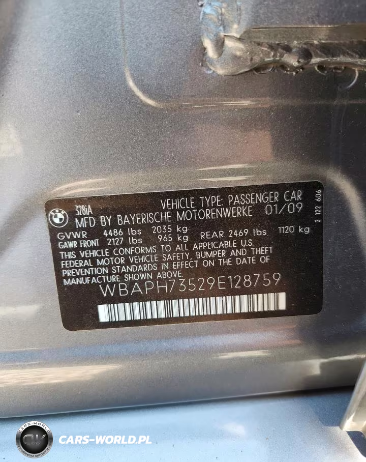 2009 BMW 328I VIN:WBAPH73529E128759 - 12