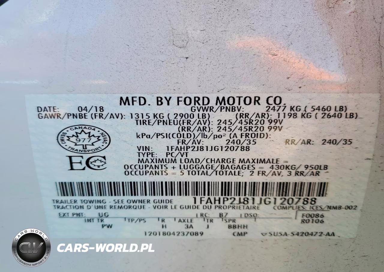 2018 Ford Taurus Limited VIN:1FAHP2J81JG120788 - 12