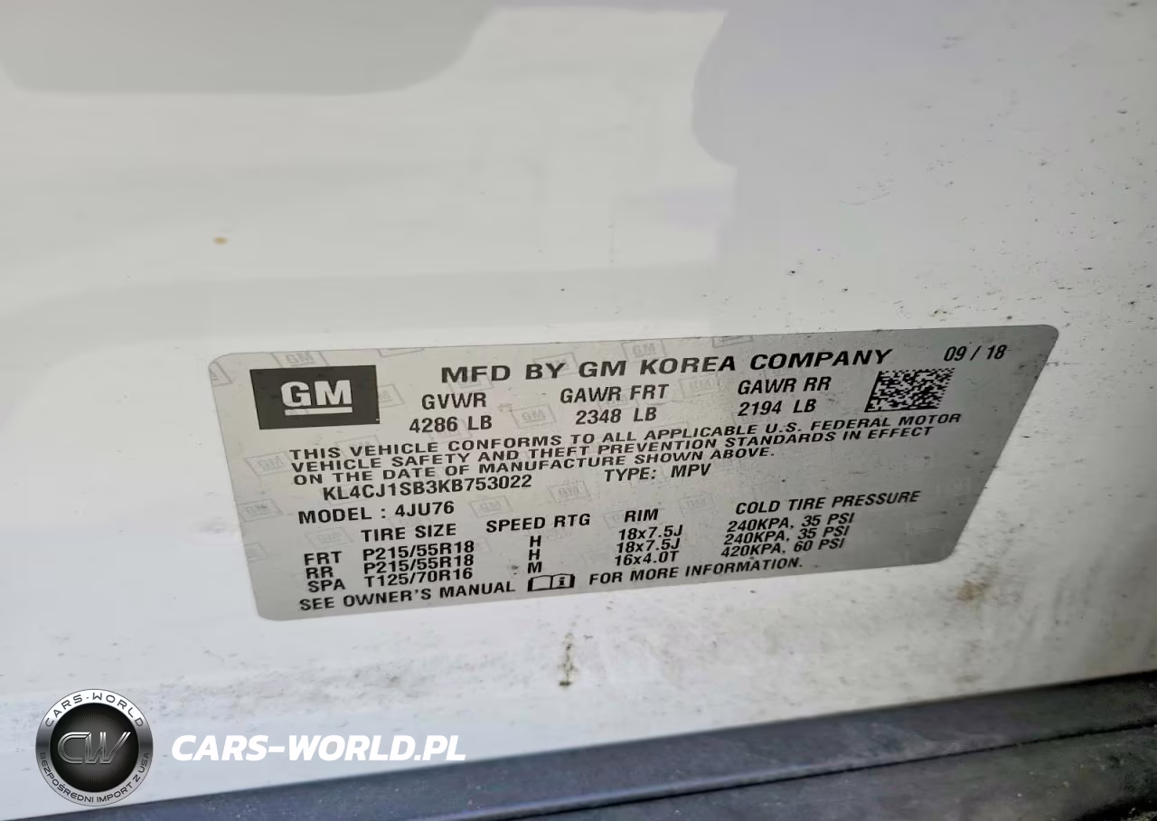 2019 Buick Encore Sport Touring VIN:KL4CJ1SB3KB753022 - 13