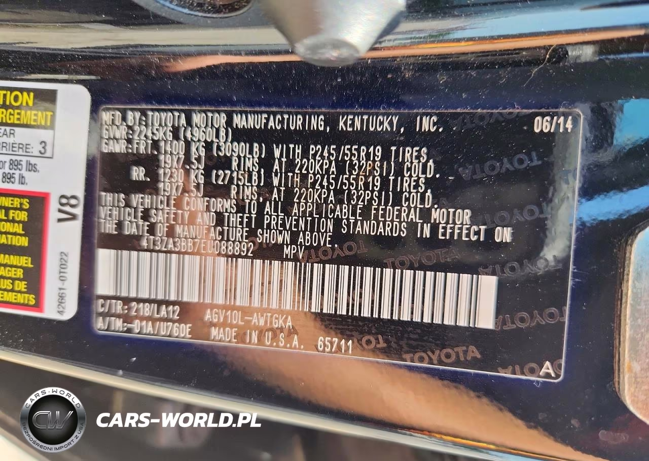 2014 Toyota Venza Le VIN:4T3ZA3BB7EU088892 - 14