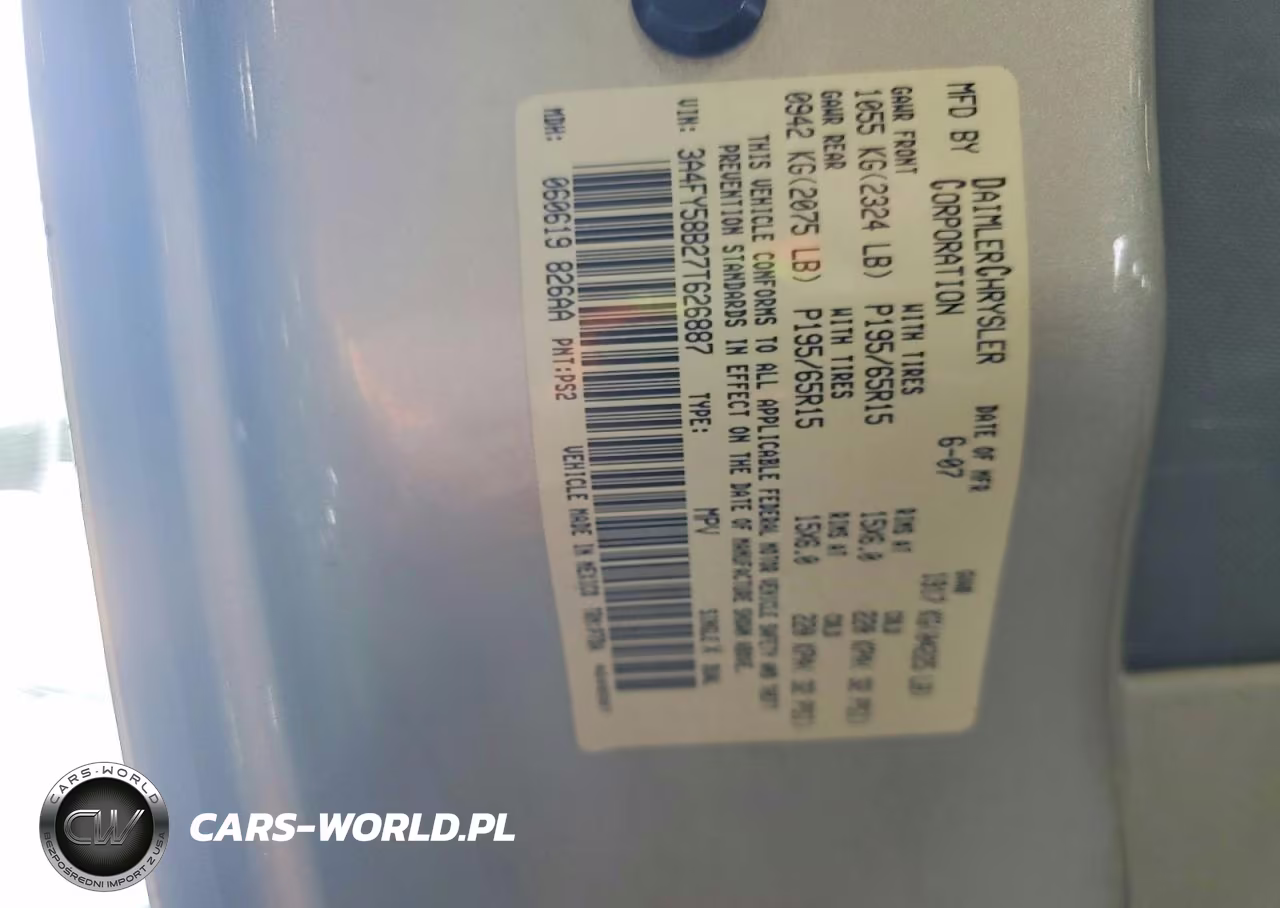 2007 Chrysler Pt Cruiser Touring VIN:3A4FY58B27T626887 - 12