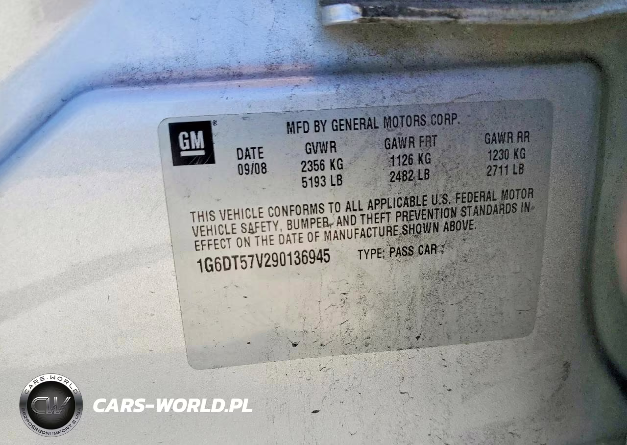 2009 Cadillac Cts Hi Feature V6 VIN:1G6DT57V290136945 - 12