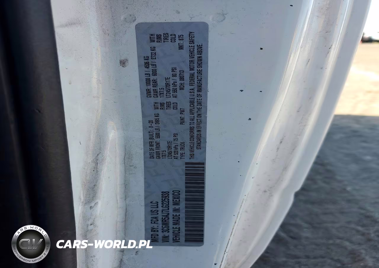 2020 Ram 2500 Tradesman VIN:3C6MR5AJ7LG225938 - 10