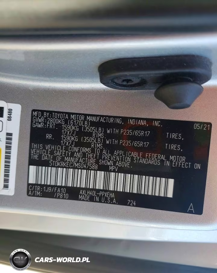 2021 Toyota Siena VIN:5TDKRKEC7MS047588 - 12