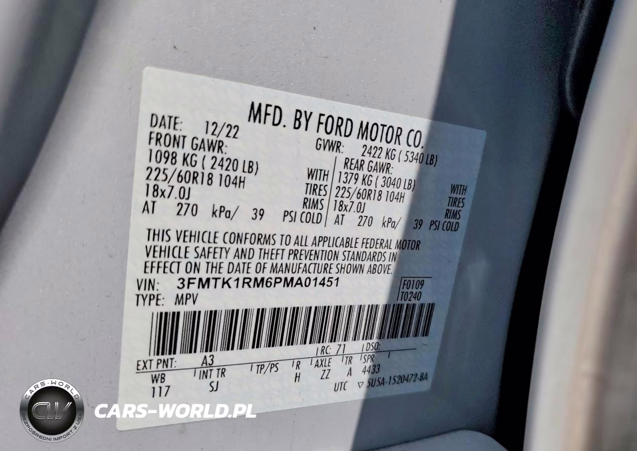 2023 Ford Mustang Mach-E Select VIN:3FMTK1RM6PMA01451 - 13