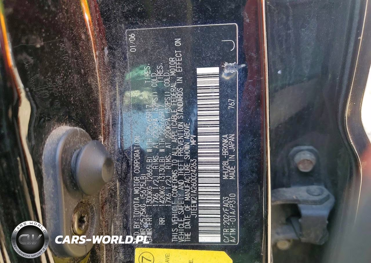 2006 Toyota Highlander Hybrid VIN:JTEEW21A260024263 - 13