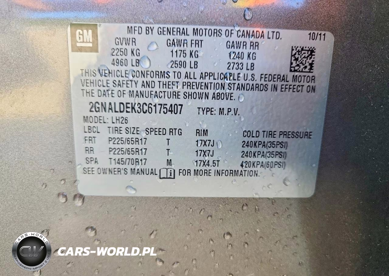 2012 Chevrolet Equinox Lt VIN:2GNALDEK3C6175407 - 13