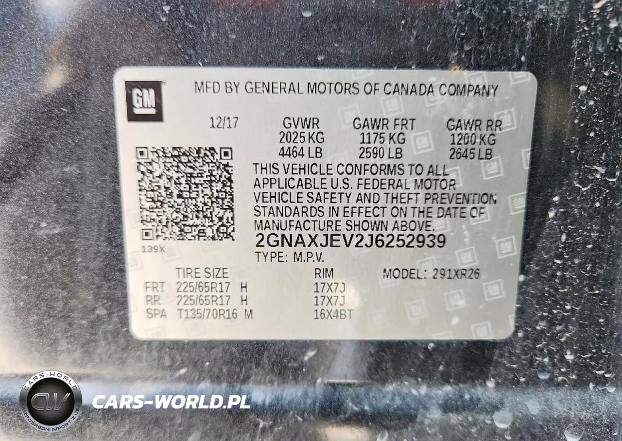 2018 Chevrolet Equinox Lt VIN:2GNAXJEV2J6252939 - 13