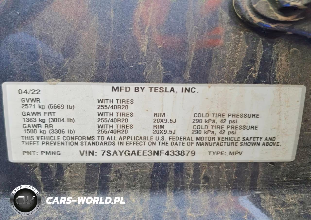 2022 Tesla Model Y VIN:7SAYGAEE3NF433879 - 12