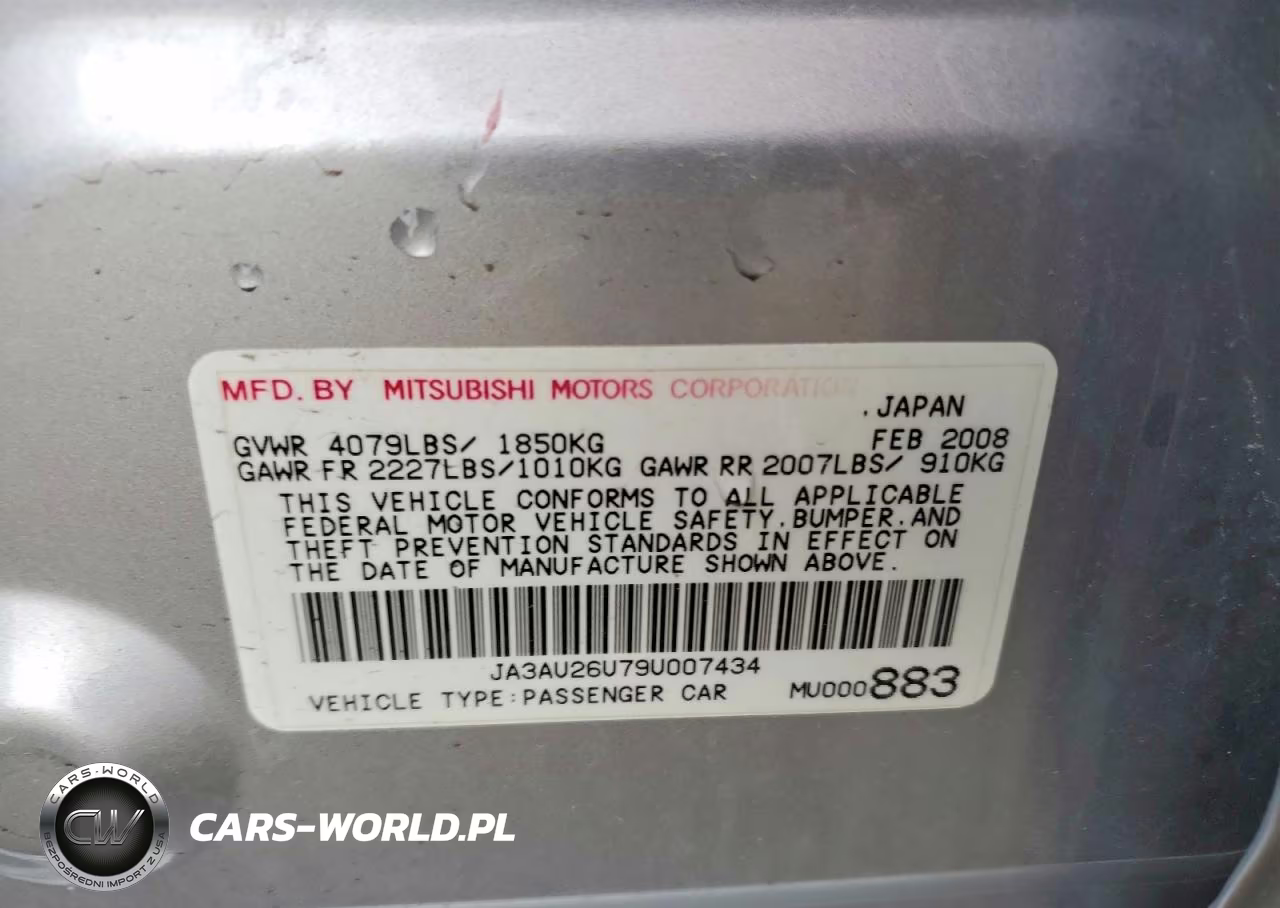 2009 Mitsubishi Lancer Es VIN:JA3AU26U79U007434 - 12