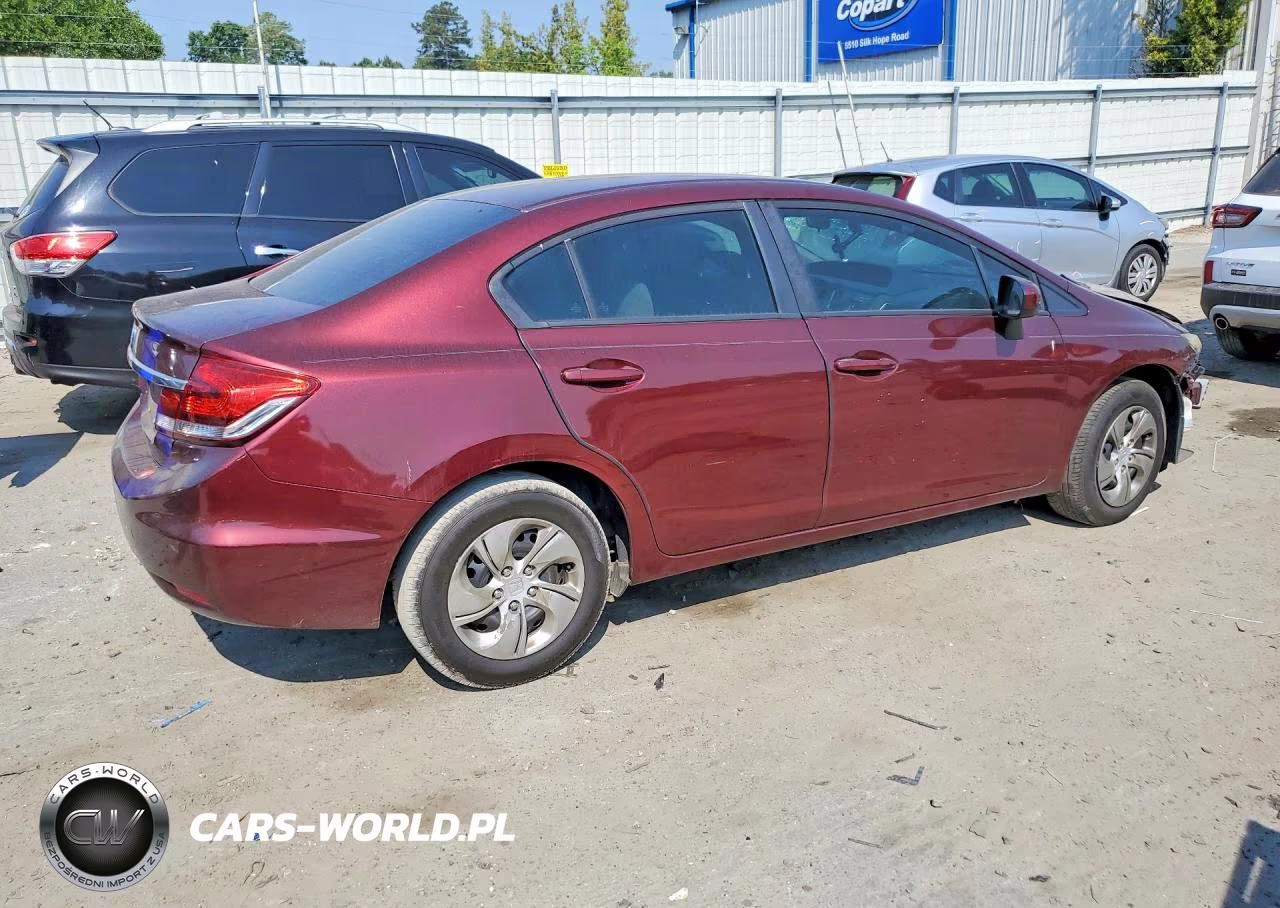 2015 Honda Civic Lx VIN:19XFB2F54FE032761 - 3
