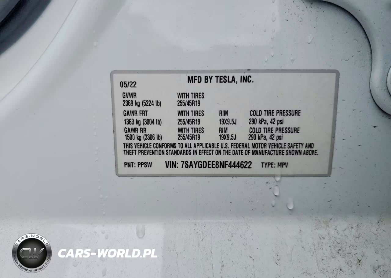 2022 Tesla Model Y VIN:7SAYGDEE8NF444622 - 13
