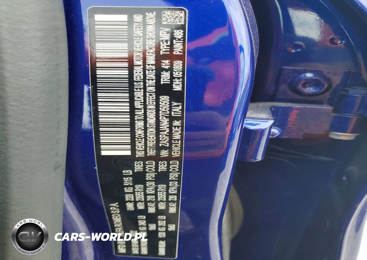 2023 Alfa Romeo Stelvio Sprint VIN:ZASPAJAN4P7D50509 - 13