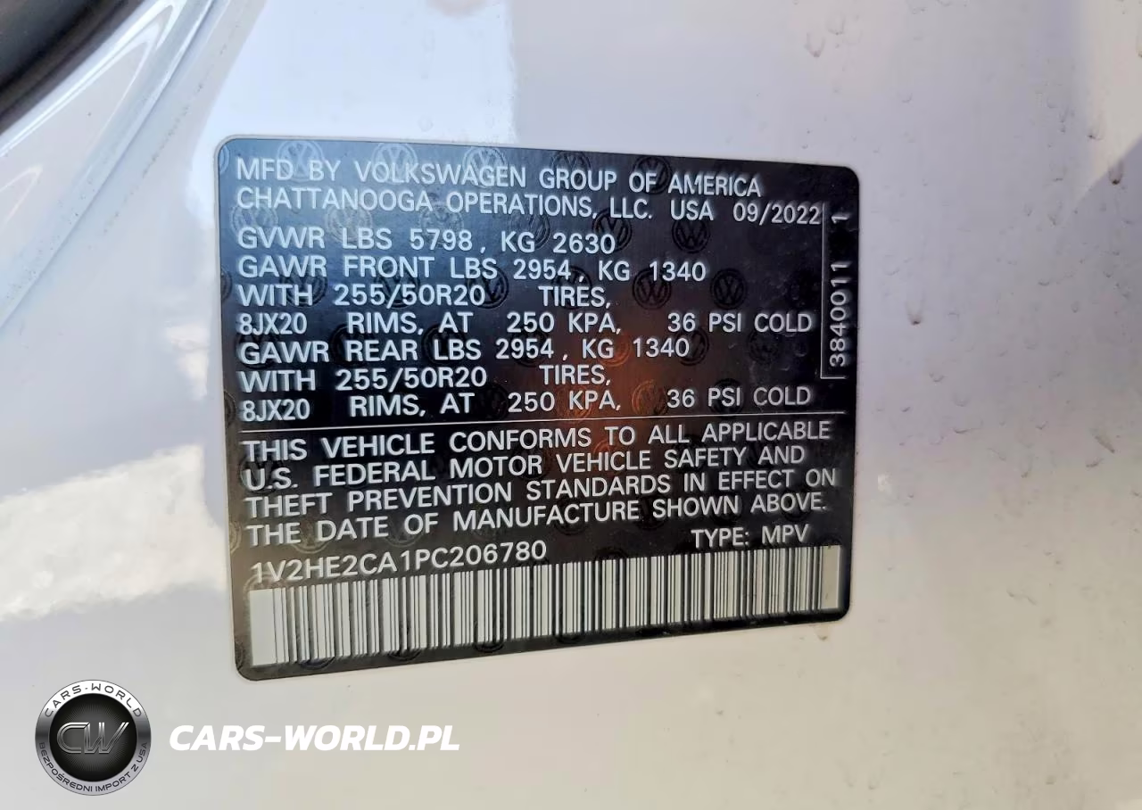 2023 Volkswagen Atlas Cross Sport Se VIN:1V2HE2CA1PC206780 - 12