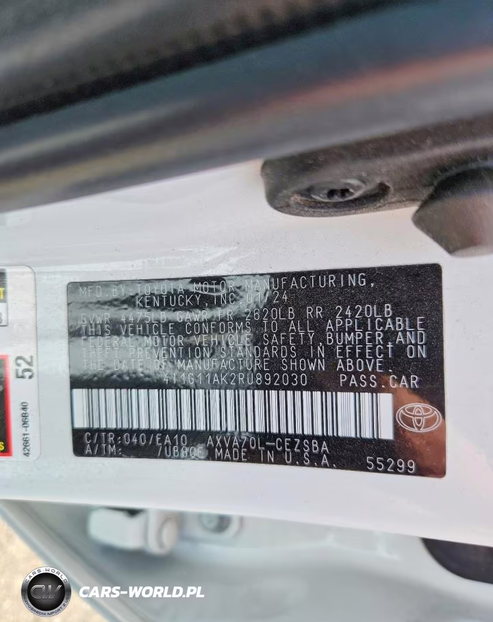 2024 Toyota Camry Se VIN:4T1G11AK2RU892030 - 12