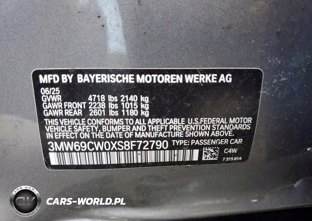 2025 BMW 330I VIN:3MW69CW0XS8F72790 - 12
