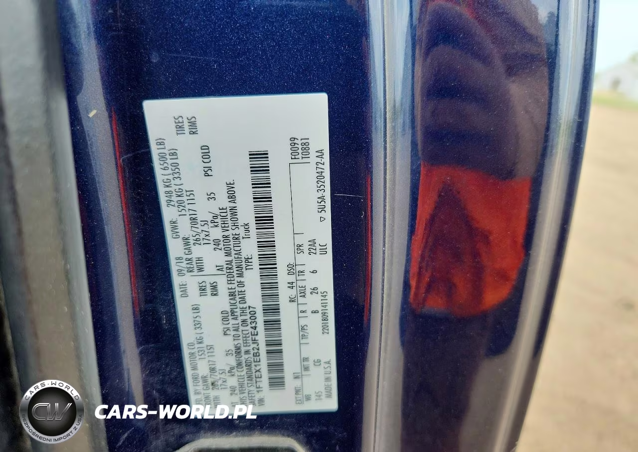 2018 Ford F150 Super Cab VIN:1FTEX1EB2JFE43007 - 12