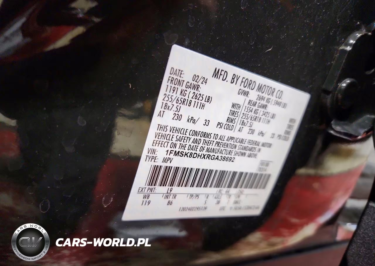 2024 Ford Explorer Xlt VIN:1FMSK8DHXRGA38692 - 12