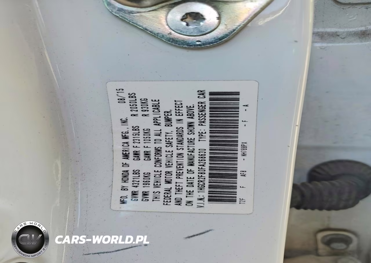 2015 Honda Accord Exl VIN:1HGCR2F80FA268630 - 13