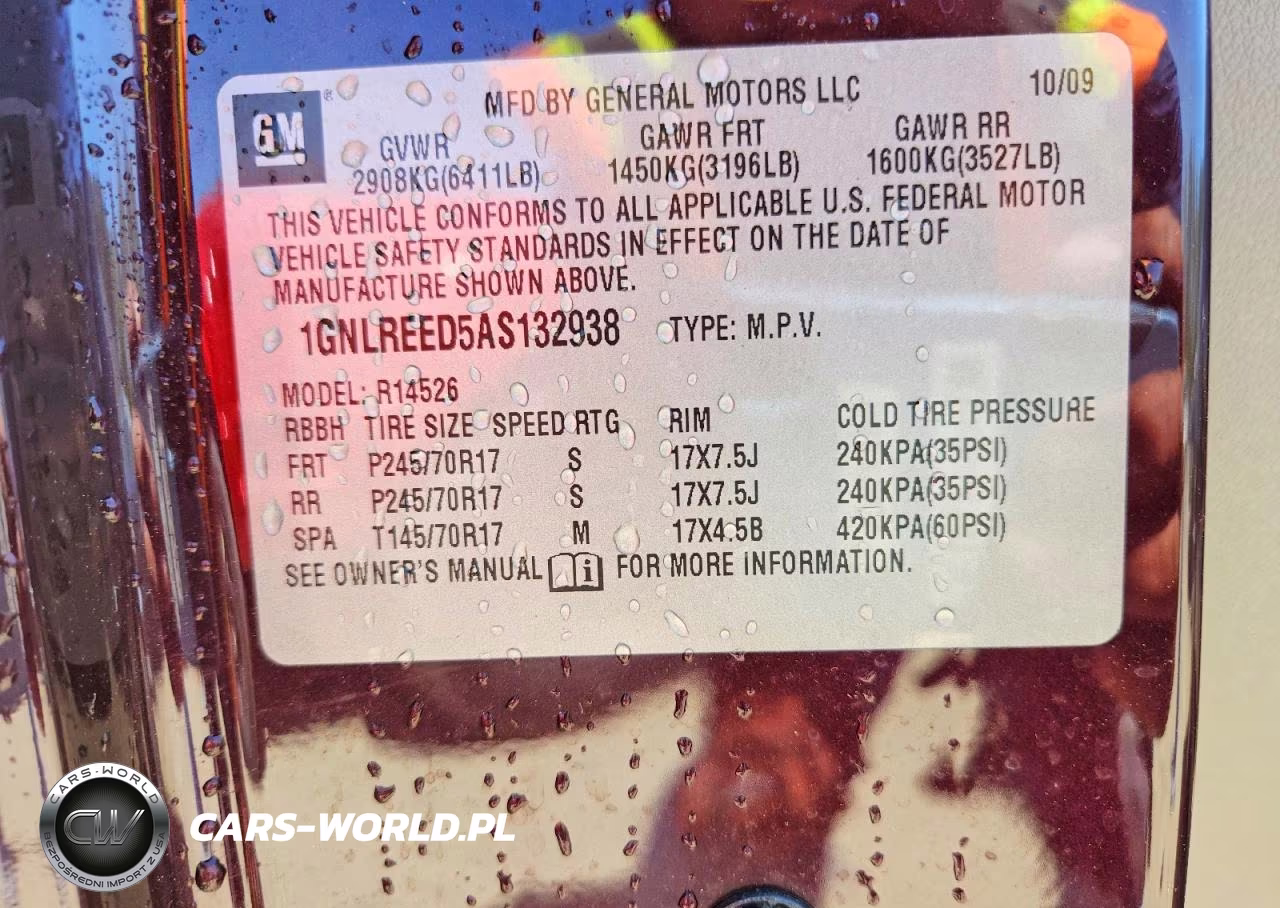 2010 Chevrolet Traverse Ls VIN:1GNLREED5AS132938 - 13