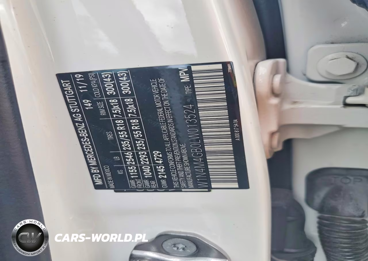 2020 Mercedes-Benz Glb 250 VIN:W1N4M4GB0LW013524 - 12