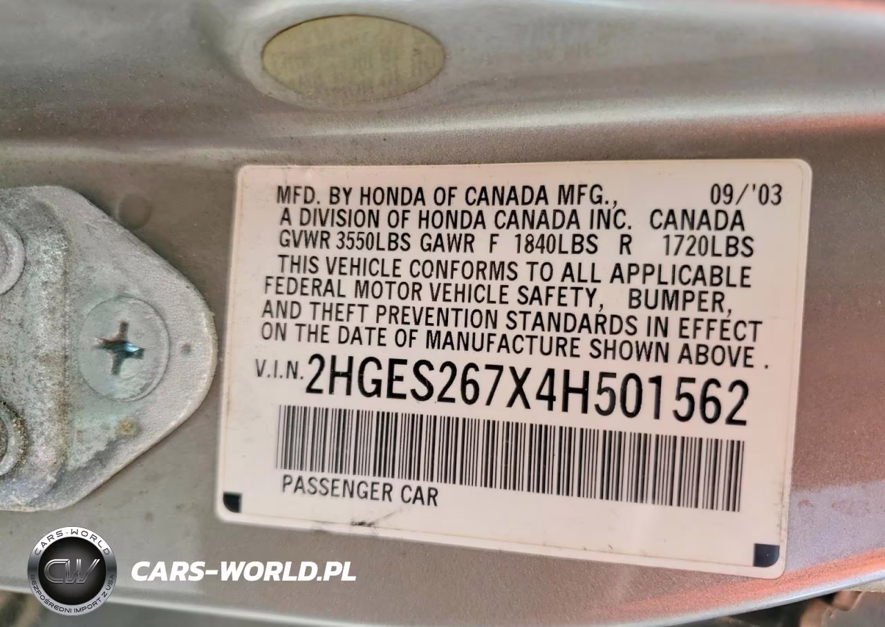 2004 Honda Civic Ex VIN:2HGES267X4H501562 - 12