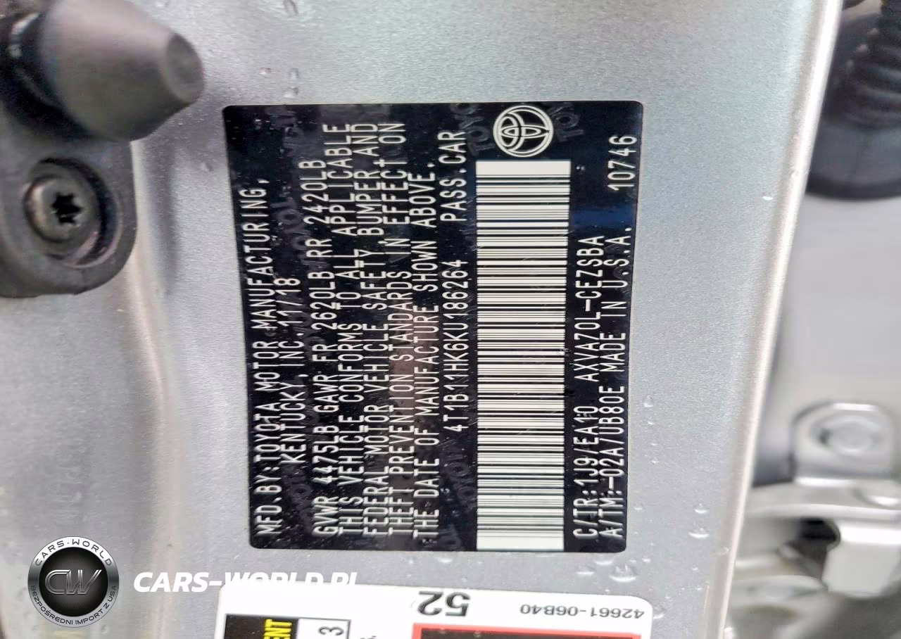 2019 Toyota Camry-Se-L VIN:4T1B11HK6KU186264 - 12
