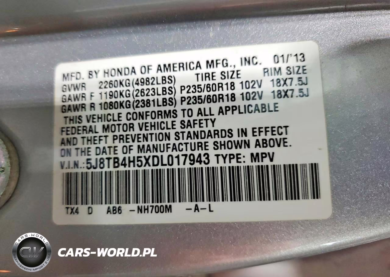 2013 Acura Rdx Technology VIN:5J8TB4H5XDL017943 - 13