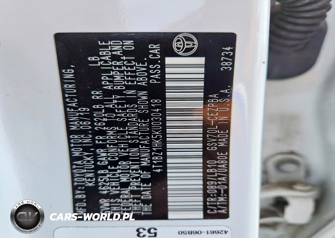 2019 Toyota Camry Xse V6 VIN:4T1BZ1HK5KU030418 - 12