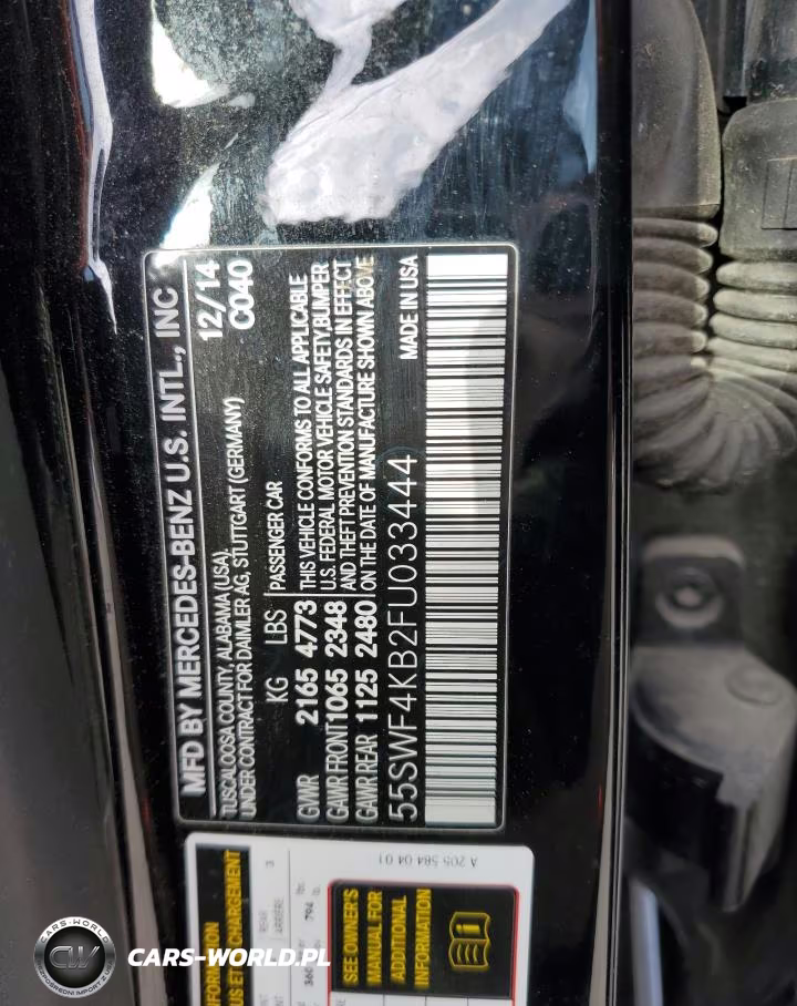 2015 Mercedes-Benz C 300 4Matic VIN:55SWF4KB2FU033444 - 12