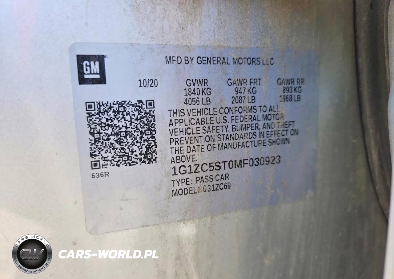 2021 Chevrolet Malibu Ls VIN:1G1ZC5ST0MF030923 - 12