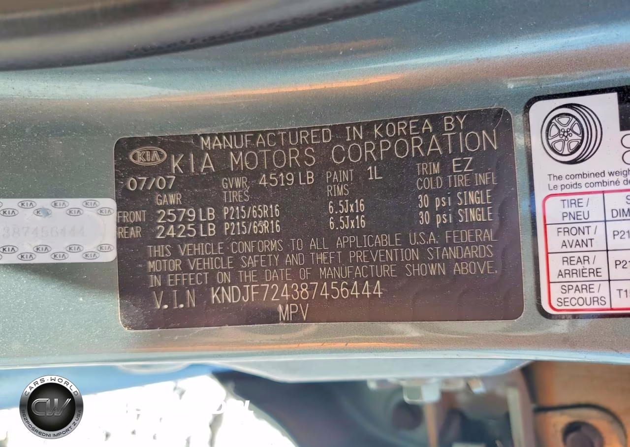 2008 Kia Sportage Lx VIN:KNDJF724387456444 - 12
