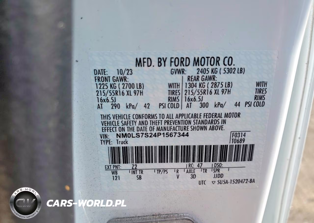 2023 Ford Transit Connect Xl VIN:NM0LS7S24P1567344 - 12
