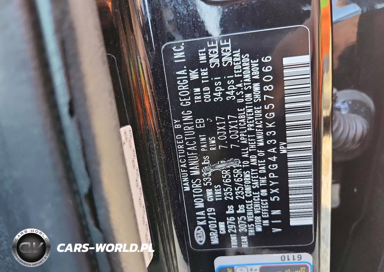 2019 Kia Sorento L VIN:5XYPG4A33KG578066 - 13