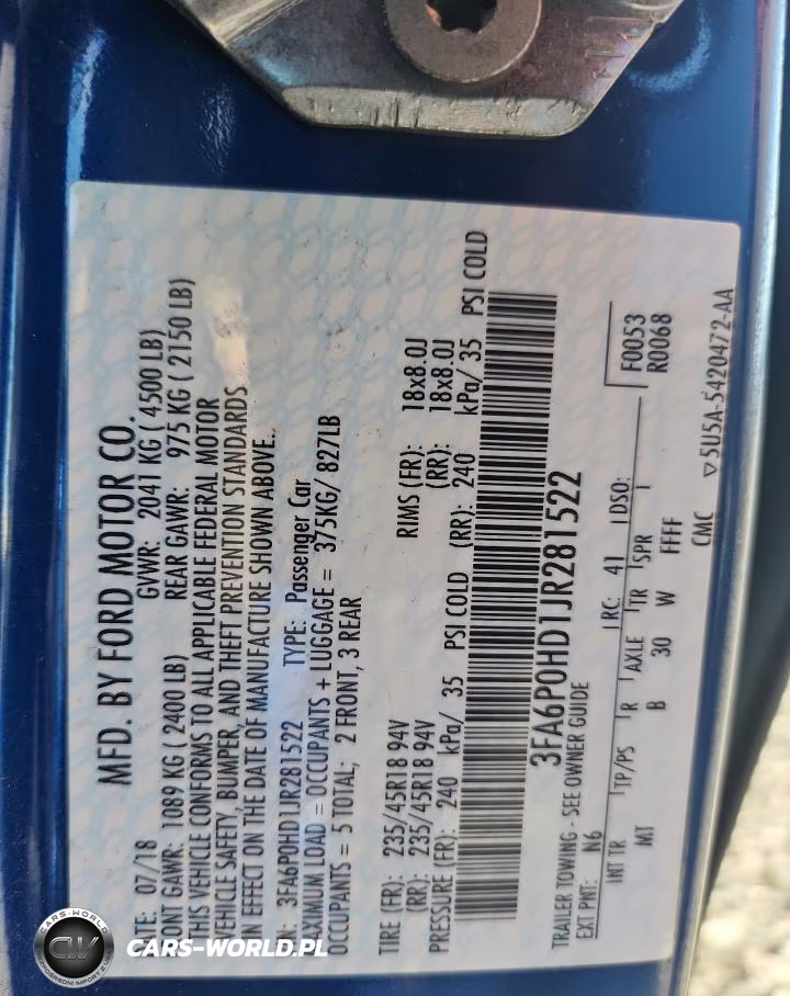 2018 Ford Fusion Se VIN:3FA6P0HD1JR281522 - 12