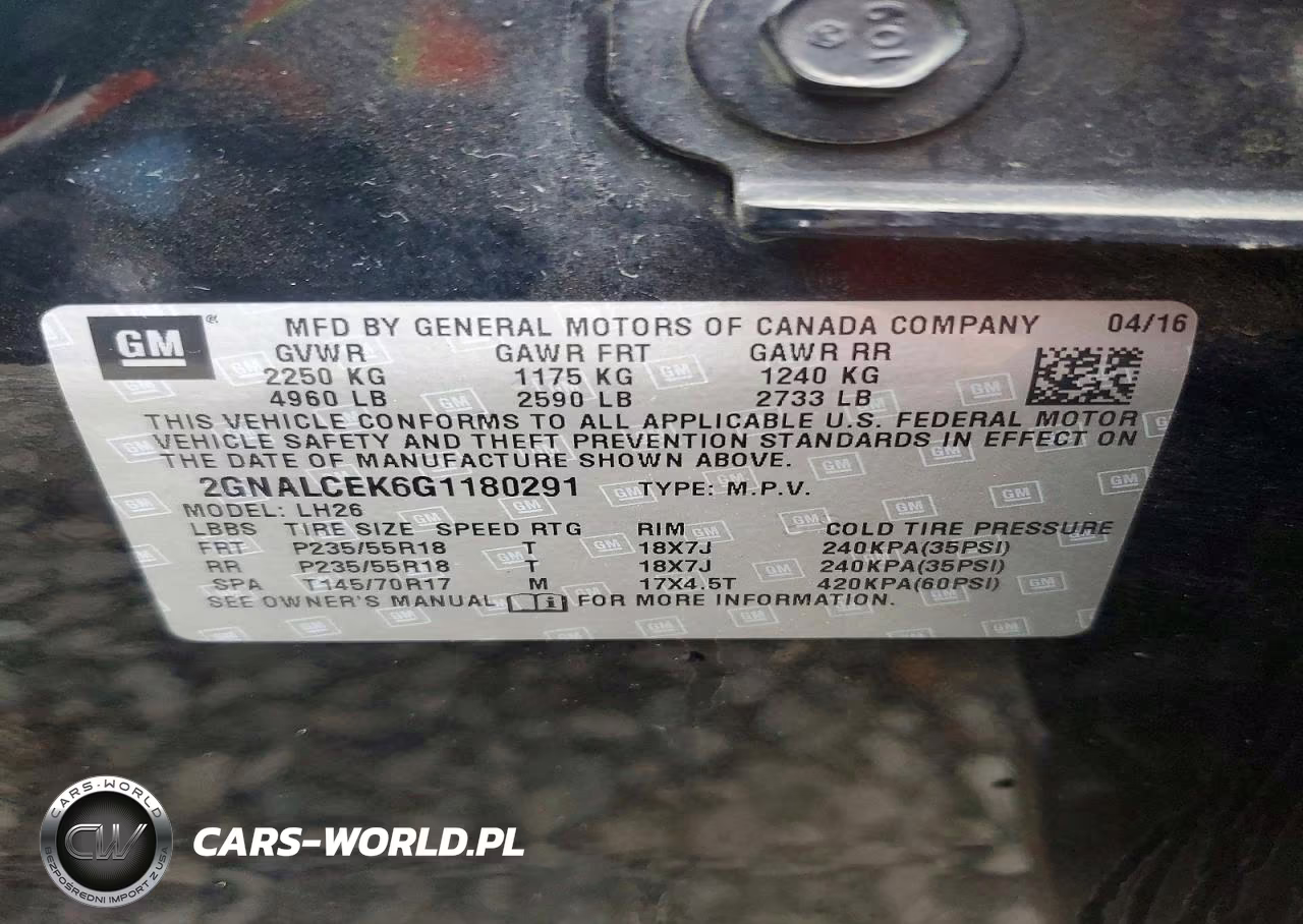 2016 Chevrolet Equinox Lt VIN:2GNALCEK6G1180291 - 13