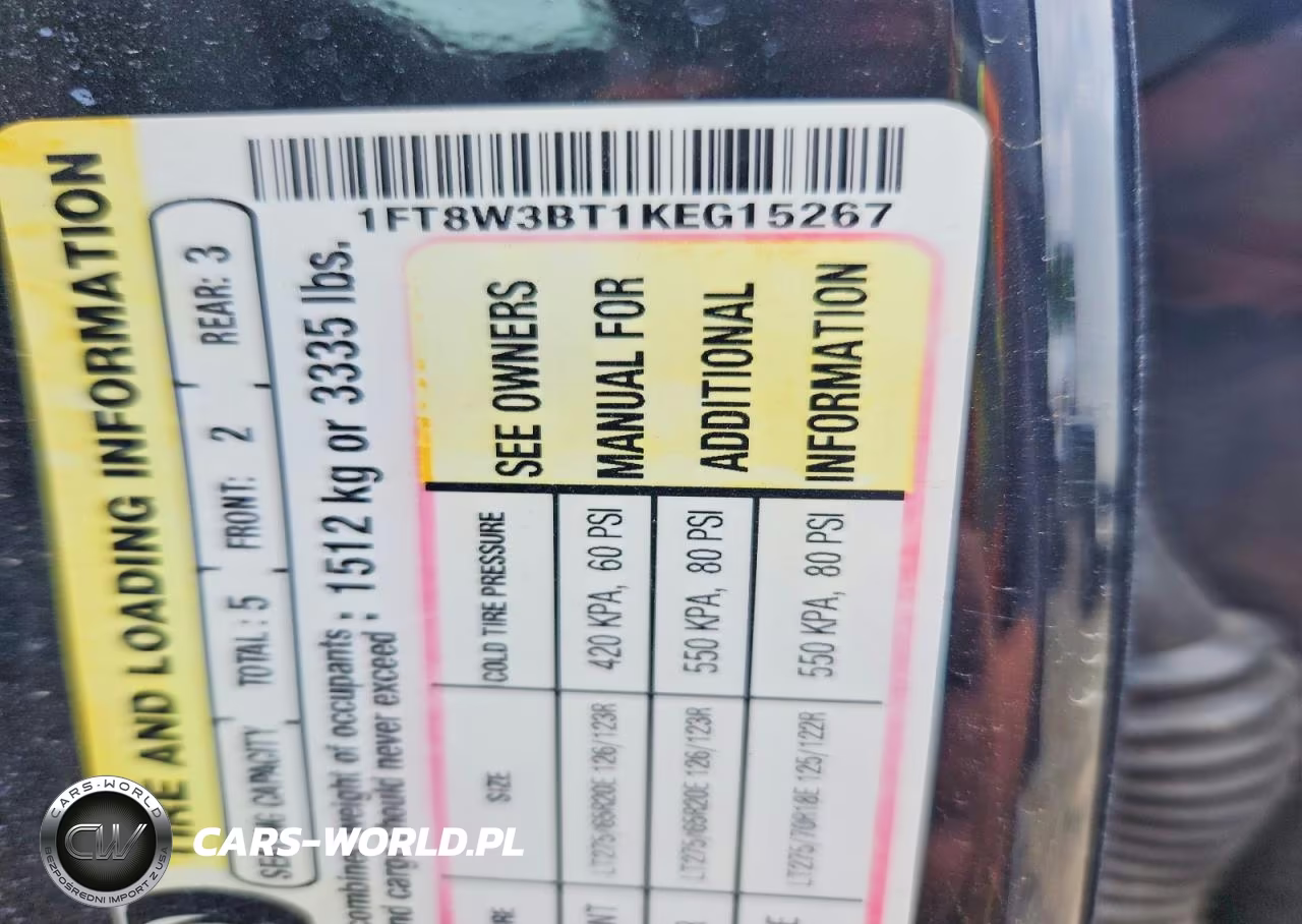 2019 Ford F350 Super Duty VIN:1FT8W3BT1KEG15267 - 12